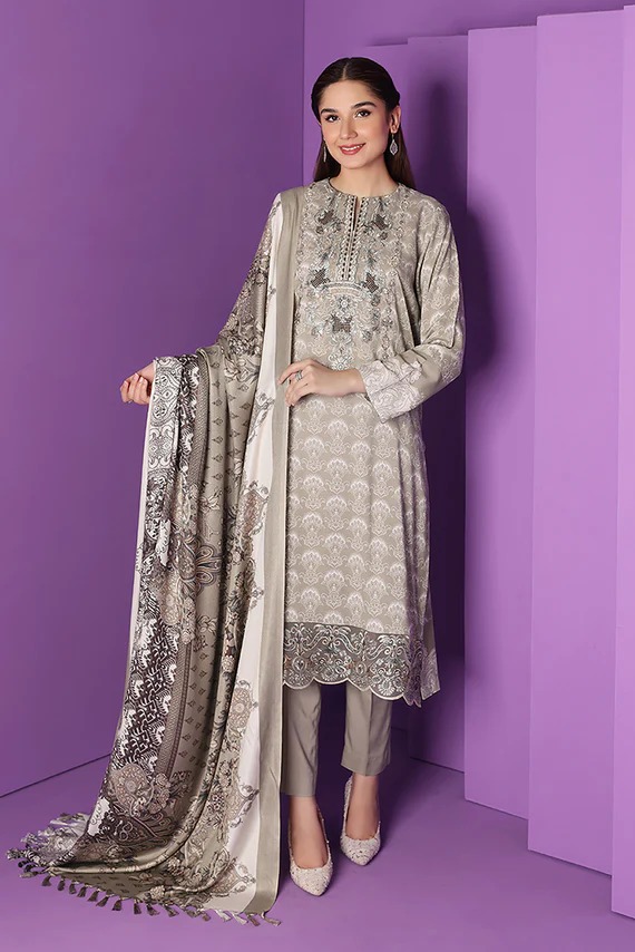 42206110-1-Printed Embroidered 3PC